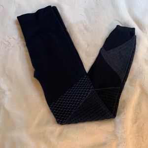 SPANX Black Textured Leggings medium